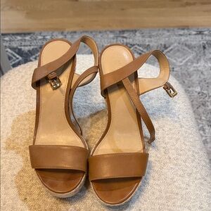 MICHAEL Michael Kors Tan Leather Sandals